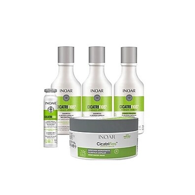 Inoar Cicatrifios: Kit Reconstrução Capilar 5 Produtos