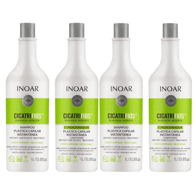 Inoar Cicatrifios: Kit Shampoo e Condicionador 2 Litros