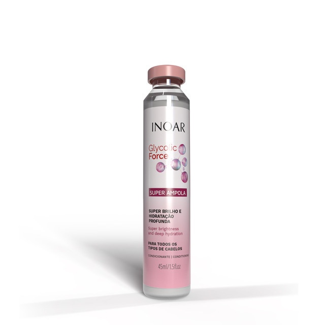 Inoar Glycolic Force: Cabelos Radiantes em 45ml