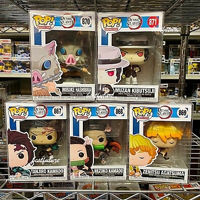 Funko Pop Caçador de Demônios: Tanjiro, Nezuko, Zenitsu e Inosuke