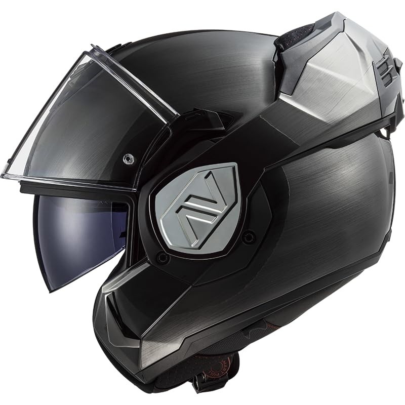 Capacete LS2 Advant FF906 Robocop Escamoteável Jeans Prata: Estilo e Segurança Inovadores