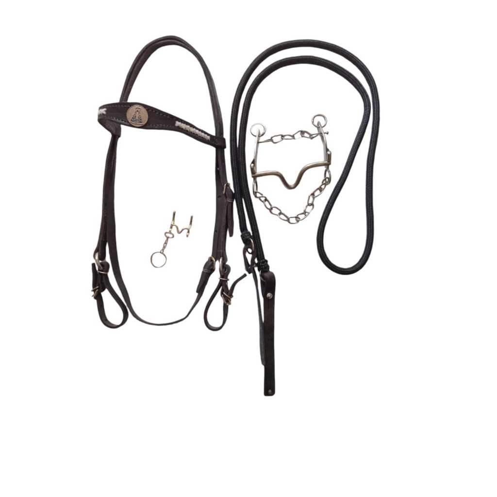 Kit Acessórios Cabeçada Nossa Senhora + Freio Inox