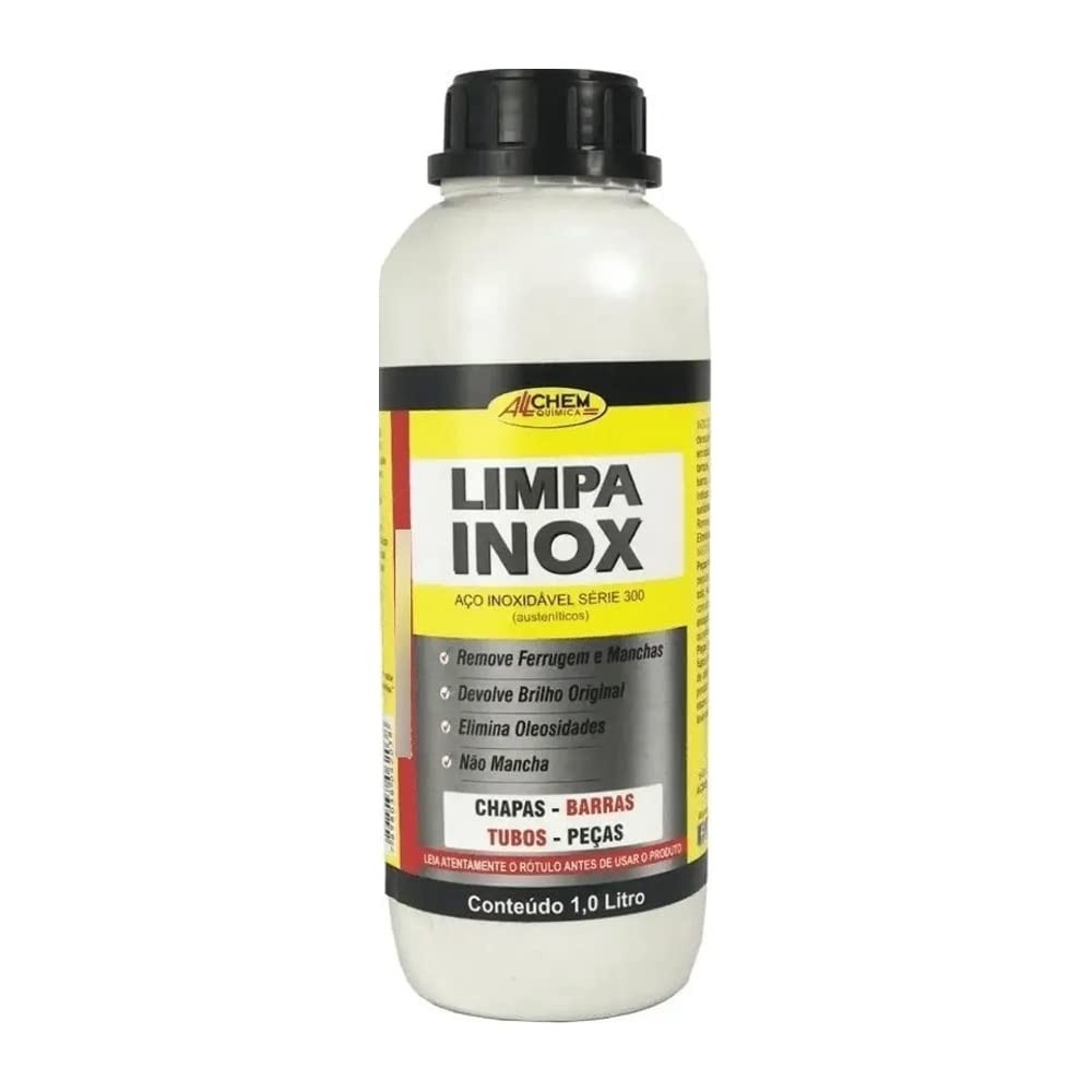 Limpa Inox Allchem 1L - Remove Manchas de Ferrugem e Óleo com Alta Performance