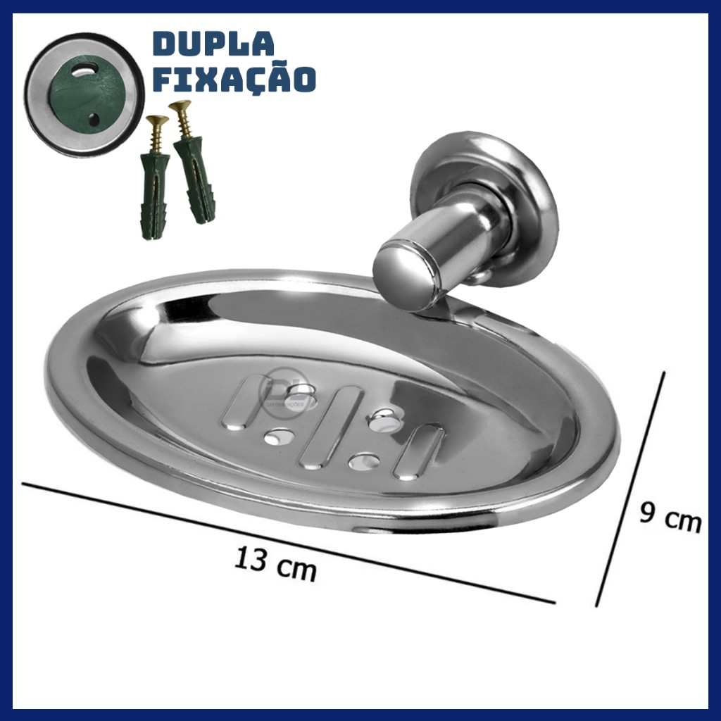 Banheiro Moderno: Kit 5 Peças Inox