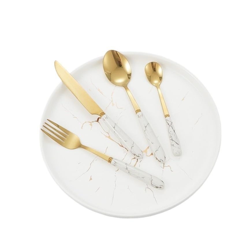 Conjunto de Talheres em Aço Inoxidável 24 Peças - Design Elegante e Durável