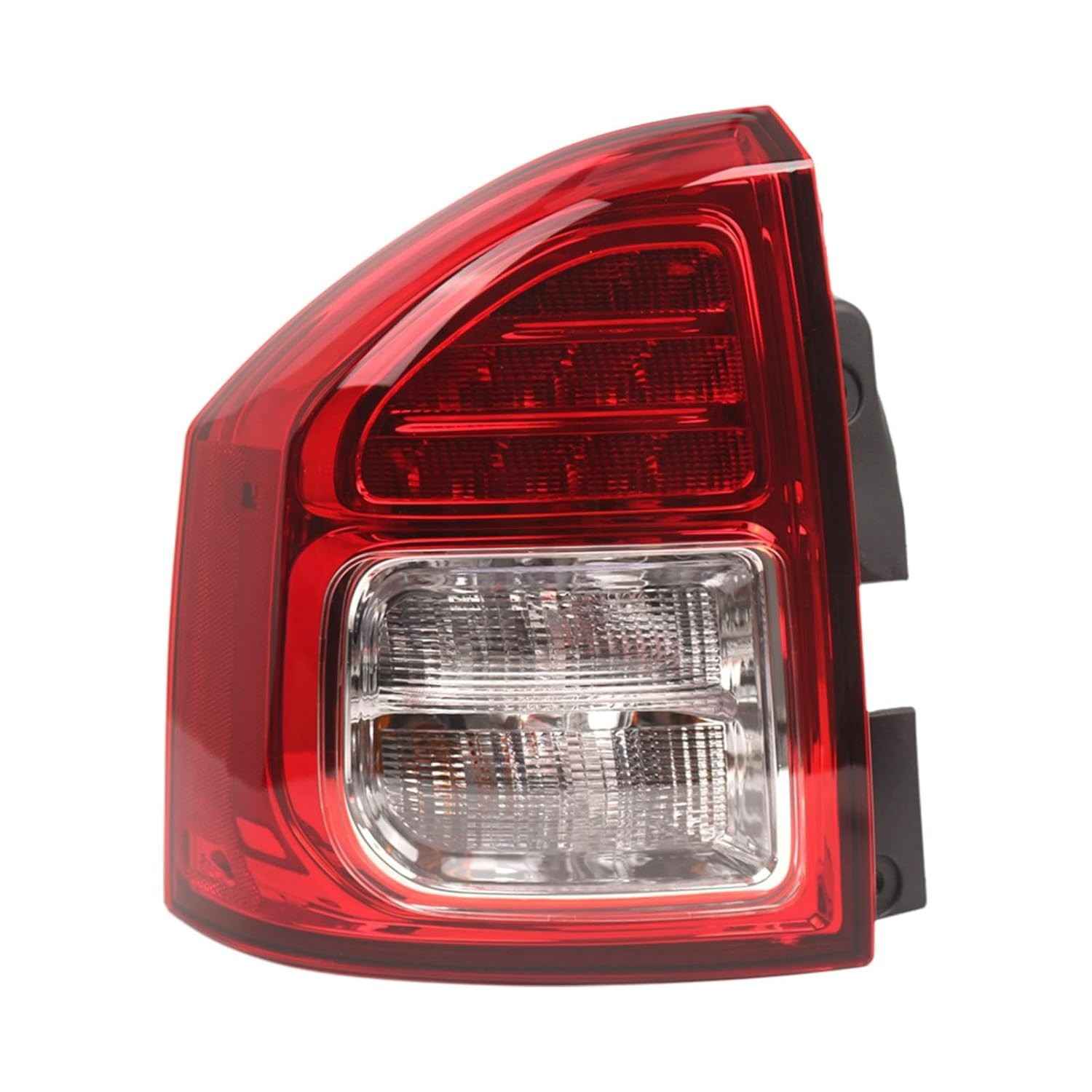 Luz Traseira Jeep Compass: Freio Vermelho/Transparente - Instalação Fácil