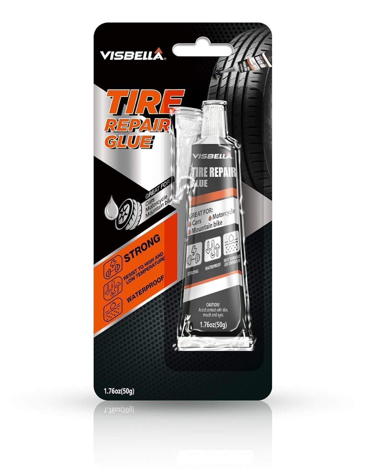 Visbella Cola Reparo Pneus: Restaure e Proteja Seus Pneus Instantaneamente (50ml)