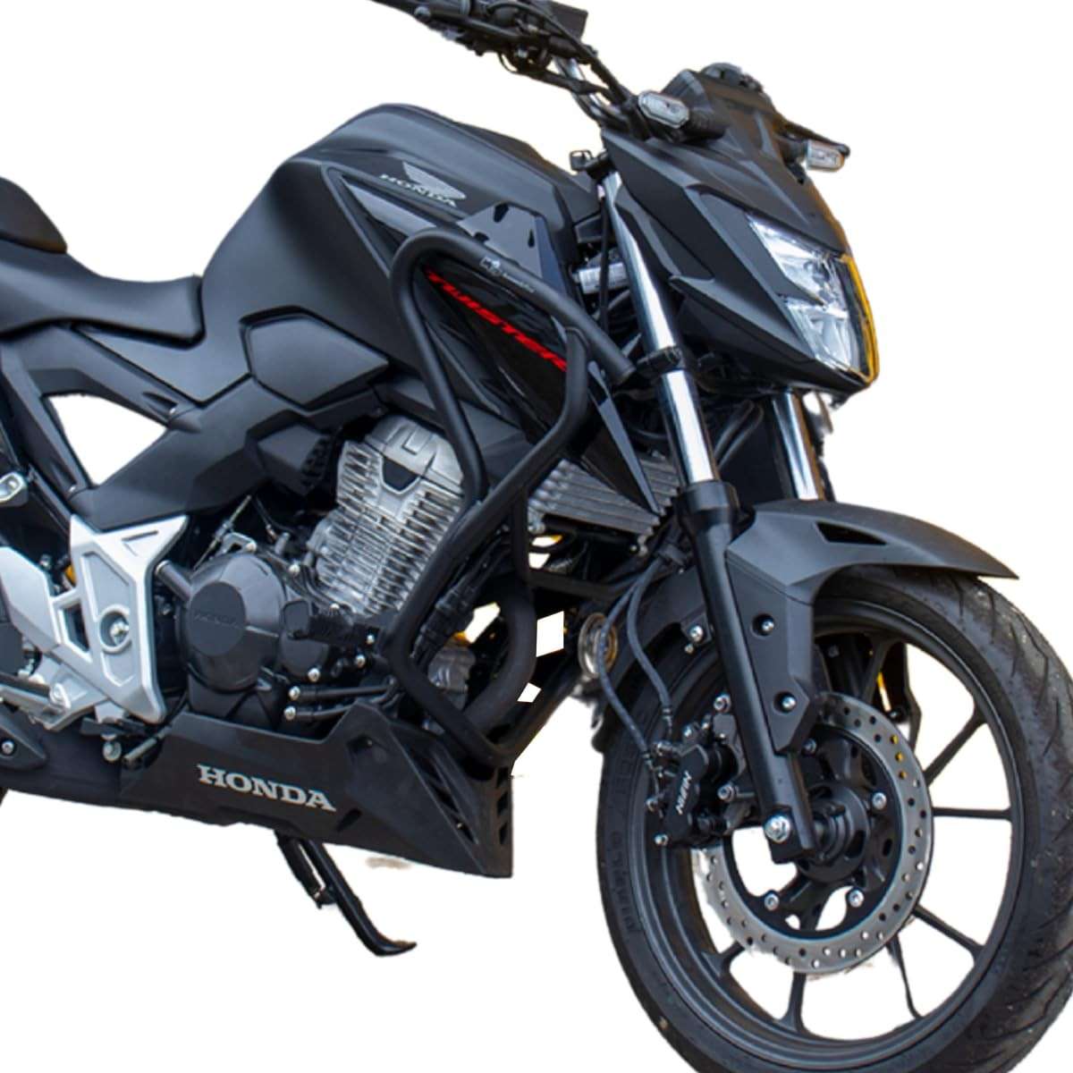 Protetor de Carenagem CB 300 Twister 2023+ Preto Fosco com Pedaleira Integrada