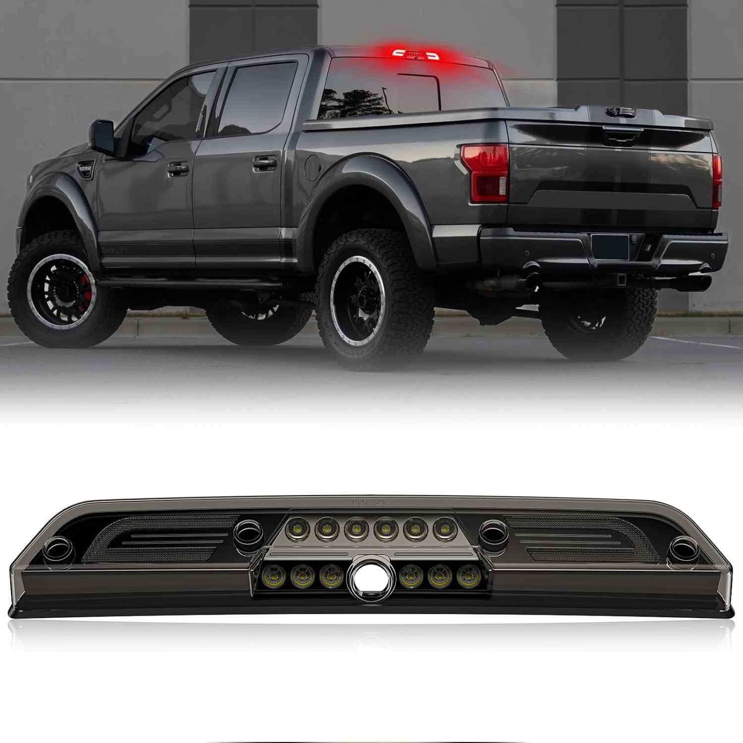 Terceira Luz de Freio LED F150 & Super Duty | Ranger 2019+ | Câmera Integrada | IP67