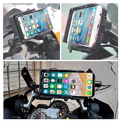 Suporte Celular Moto BMW: GPS Seguro e USB Integrado