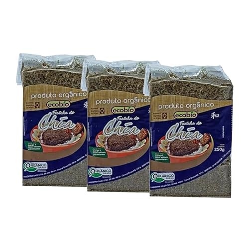 Kit 3X: Farinha de Chia Integral Orgânica Ecobio 250g