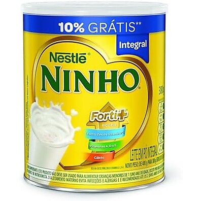 Ninho Integral 380g: Leite em Pó Puro e Nutritivo