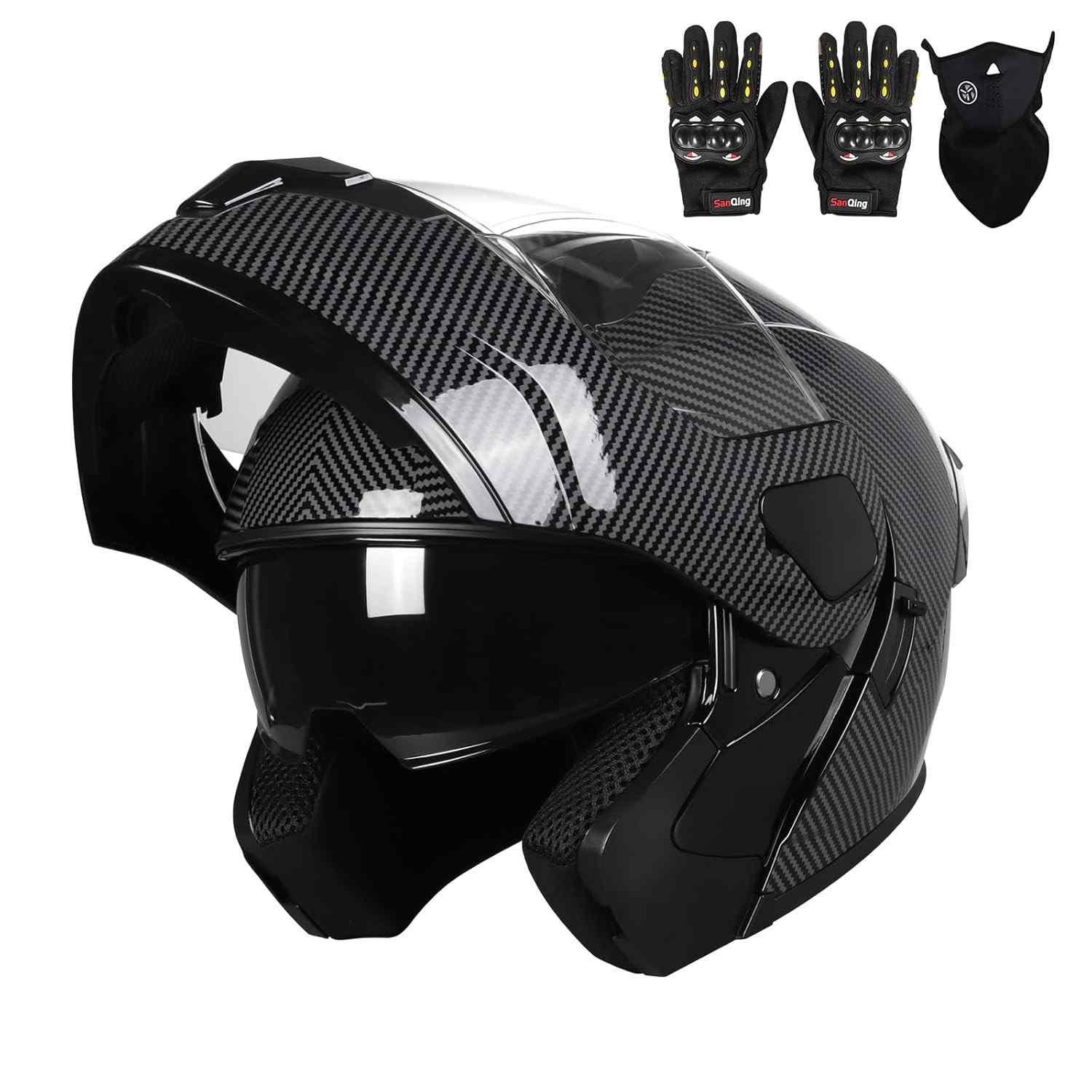 Capacete Integral Helmelkin: Segurança e Estilo Off-Road para Adultos (Preto Selvagem, Tamanho G)