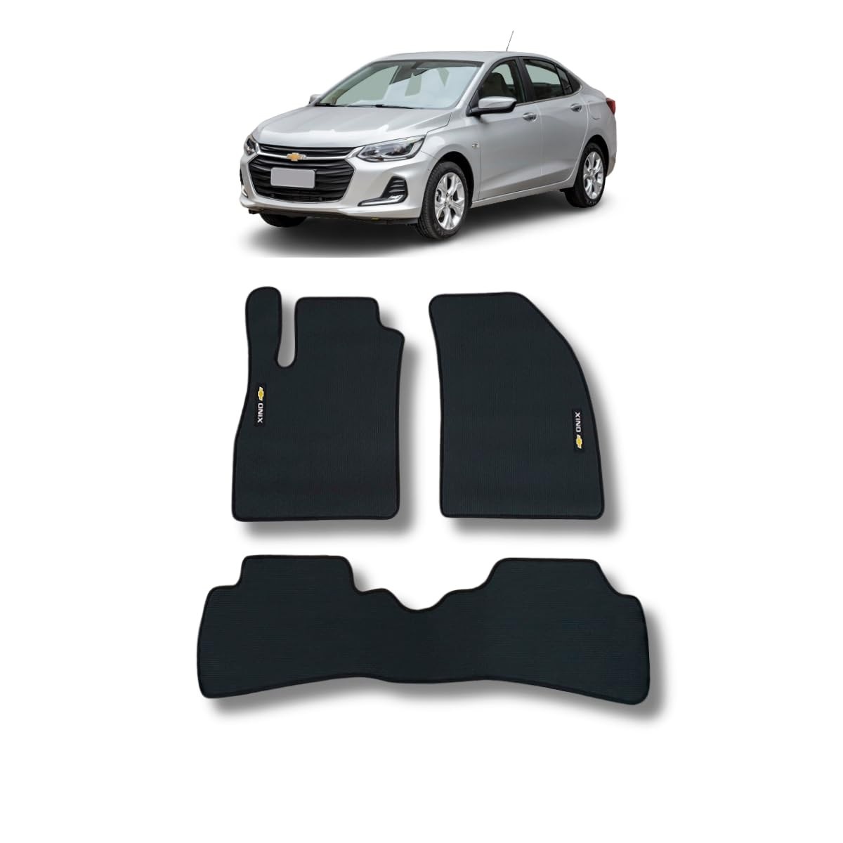 Tapete Borracha Onix Plus Sedan 2020-2024: Proteção Total e Estilo Inteiriço