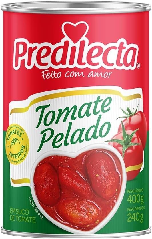 TOMATE PELADO INTEIRO PREDILECTA LATA 400g