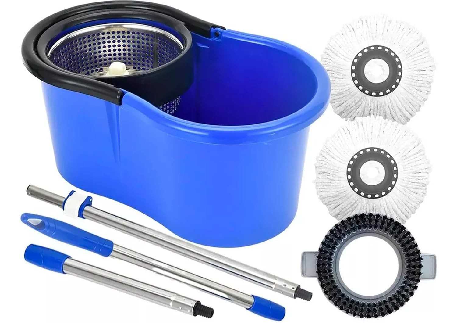 Balde Perfect Mop Pro 360° Giratório - Esfregão Inteligente com Sistema de Centrifugação para Limpeza Eficiente