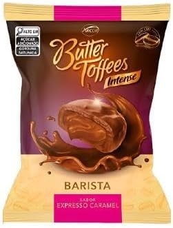 ARCOR, BALA ESPRESSO CARAMEL BUTTER TOFFEES INTENSE BARISTA 500G