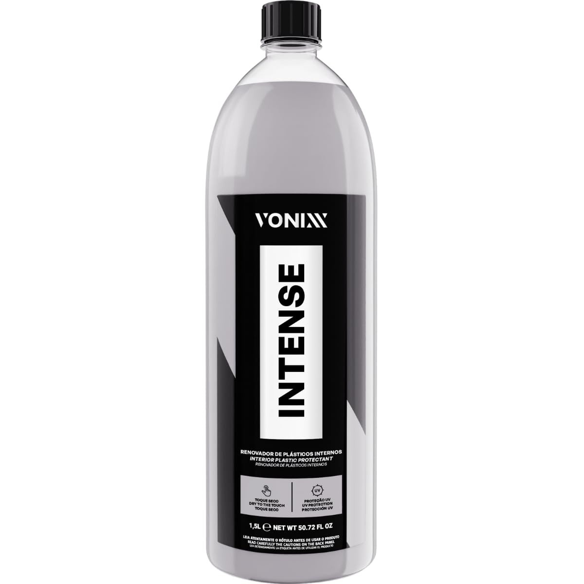 Revitalizador Plásticos Internos Vonixx Intense 1,5L - Silicone Seco e Acabamento Profissional