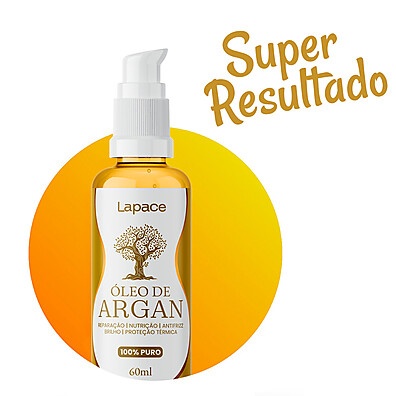 Óleo de Argan Lapace: Hidratação e Brilho Intenso