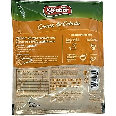 KiSabor Creme Cebola: Sabor Intenso 66g