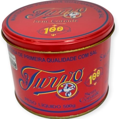 Manteiga TURVO Lata 500g - Sem conservantes - Com Sal - 100 Anos de Tradição Mineira do Interior