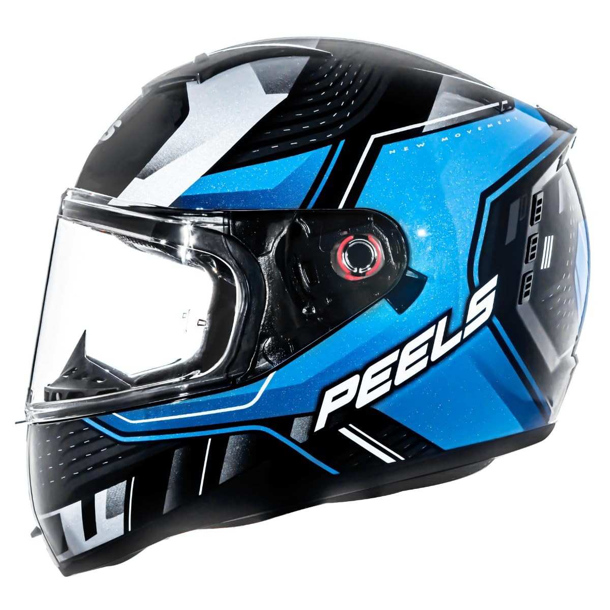 Capacete Peels Icon Force Preto/Marine: Segurança e Estilo com Óculos Interno Integrado