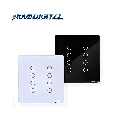 Interruptor Inteligente 8 Botões Zigbee: Controle Total!