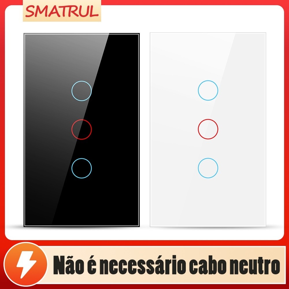 Interruptor Touch Vidro Smatrul: Elegância e Segurança