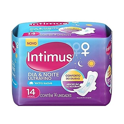 Intimus Dia e Noite: Absorvente Fino e Confortável