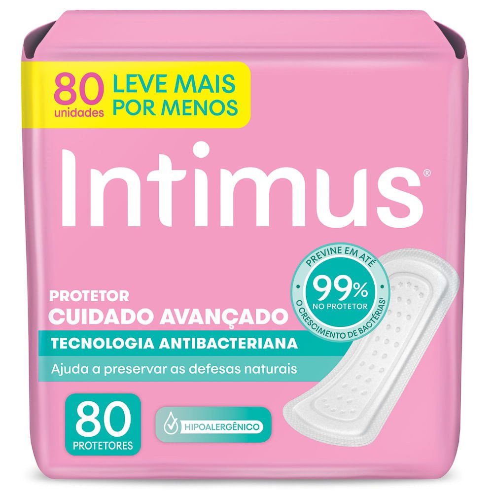 Intimus Protetor Diário: Proteção Antibacteriana 24h