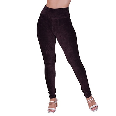 Calça de Veludo Canelado Cintura Alta: Conforto e Estilo para o Inverno