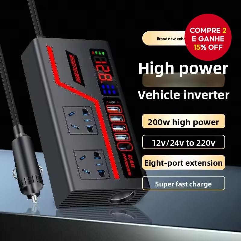 inversor-de-carro-200w-12v24v-com-usb-c-e-qc30