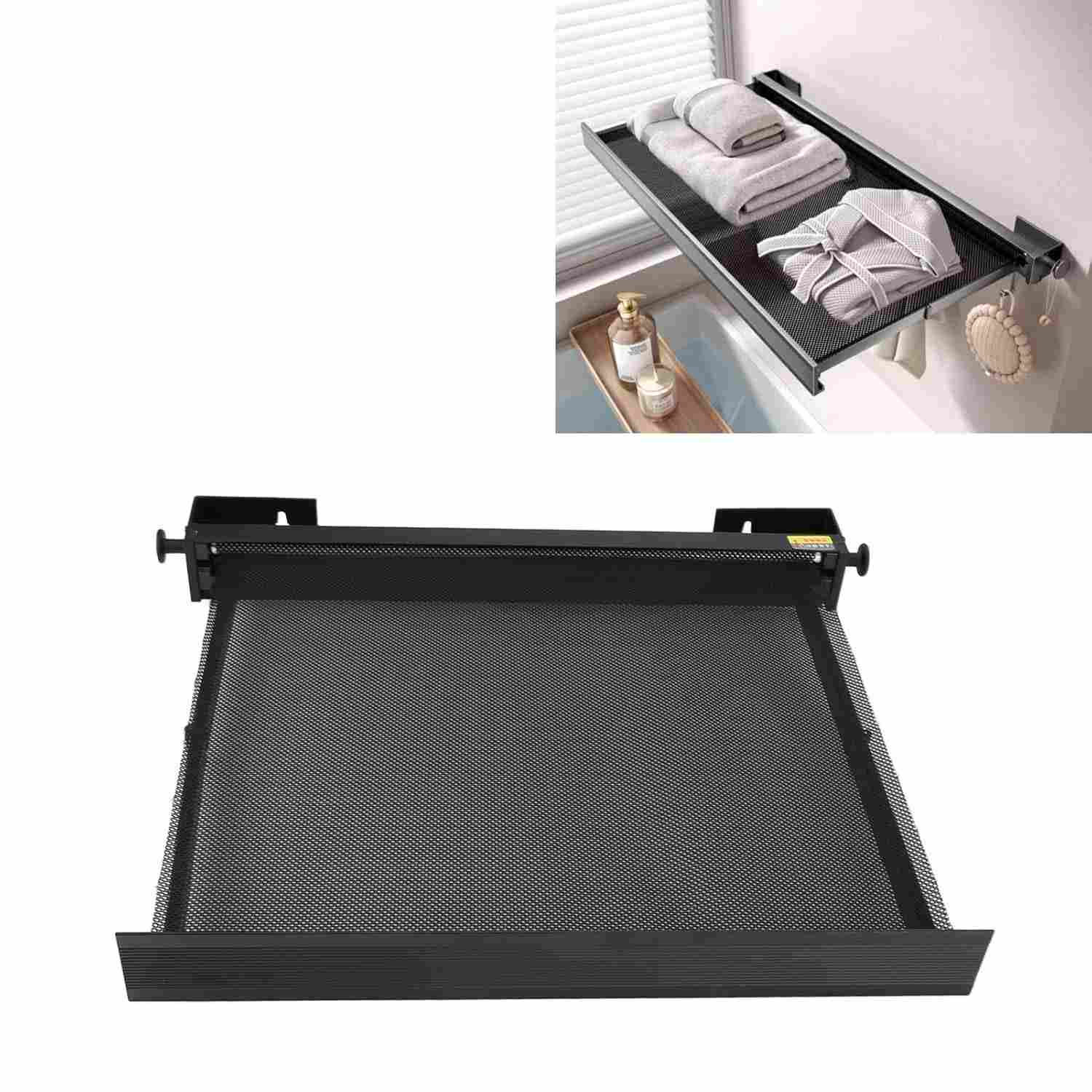 Cremalheira de Secagem Dobrável Invisível - Secador de Roupa Portátil com Design Moderno para Espaços Pequenos