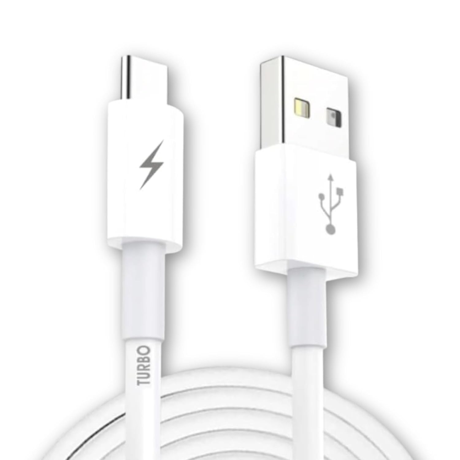 Cabo USB-C Turbo Ultra Rápido: Carregamento e Dados Reforçado para Android e iOS