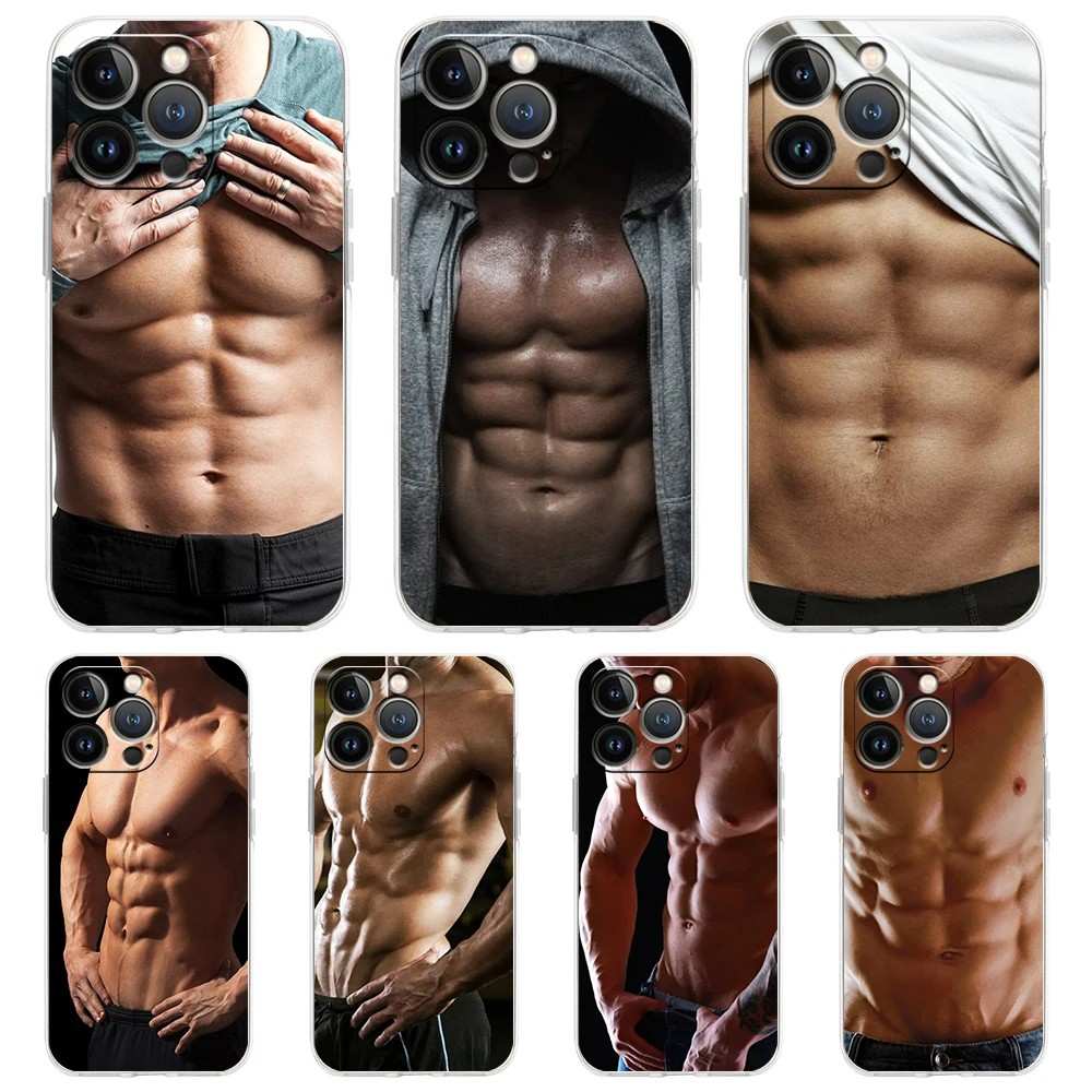 iPhone Musculoso: Capa Protetora Transparente