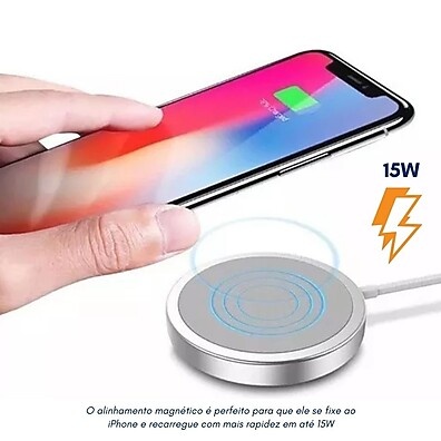 Magsafe 15W: Carregador Sem Fio Rápido para iPhone