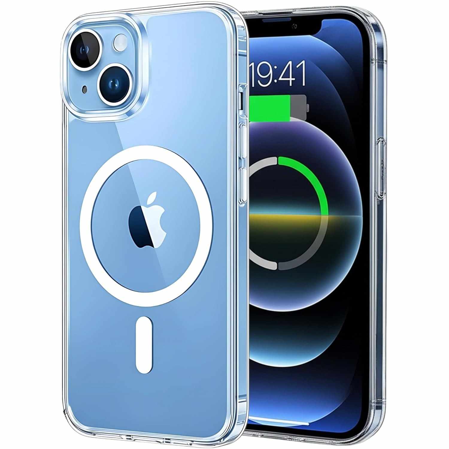 Capa MagSafe Transparente Premium para iPhone 13: Slim, Anti-Amarelamento e Proteção de Câmera