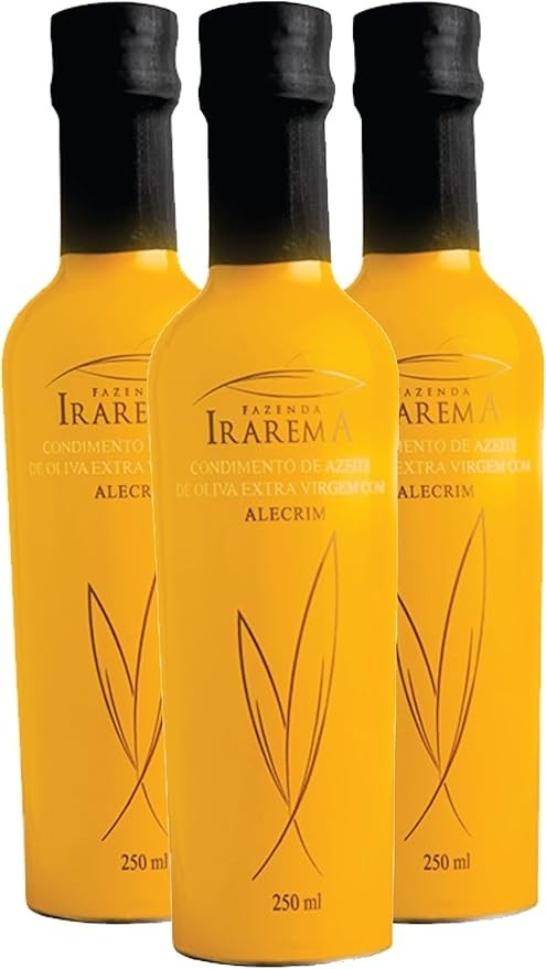 3 Azeites Premiados Extra Virgem Alecrim 250ml - Fazenda Irarema
