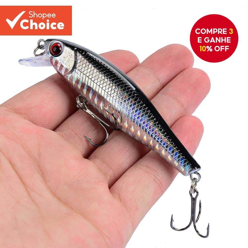 Isca Jerkbait Japonês 8.5cm 9.2g - Atração Profunda para Peixe-Pique