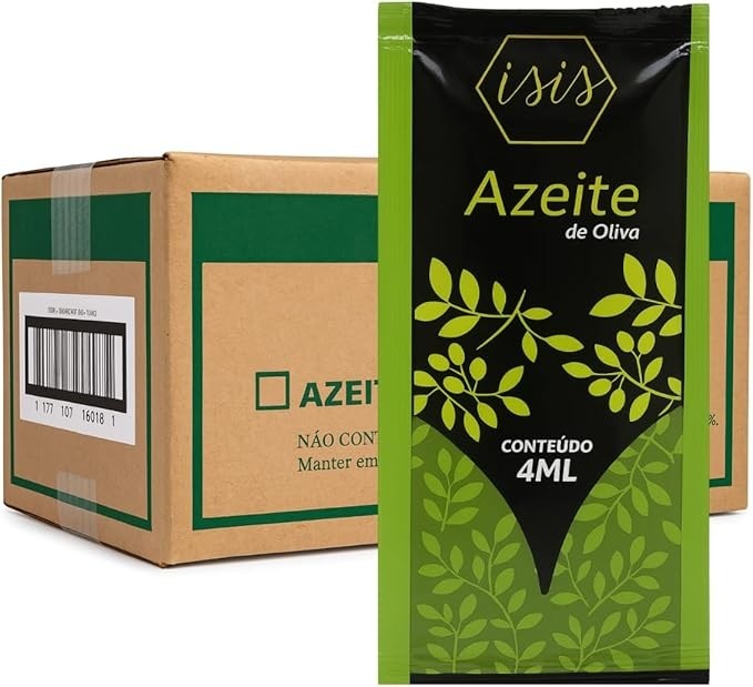 Azeite de Oliva Sachê Isis 200 Sachês de 4 ml Cada