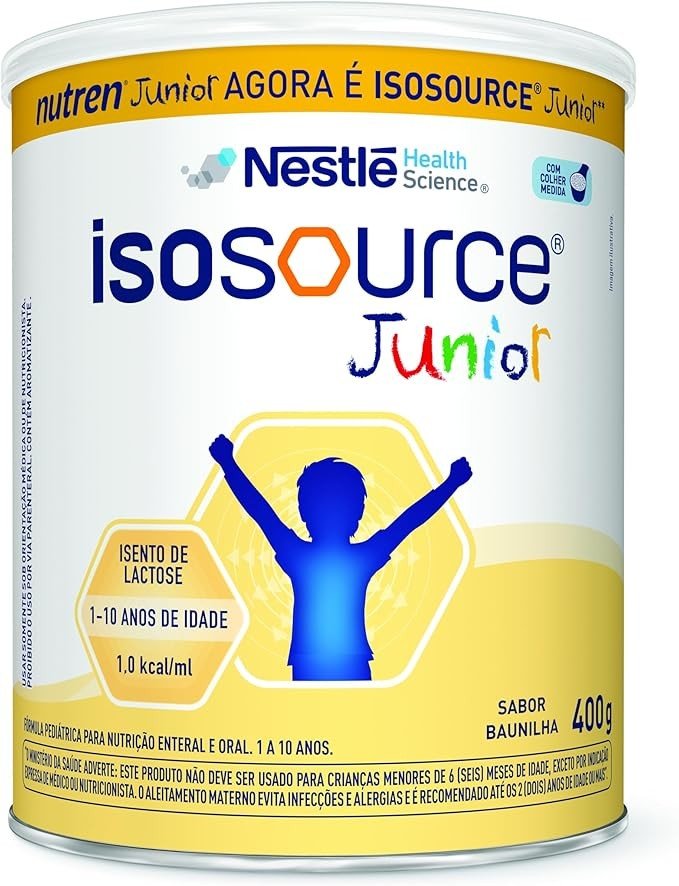 Nutrição Enteral Isosource Junior Baunilha 400g