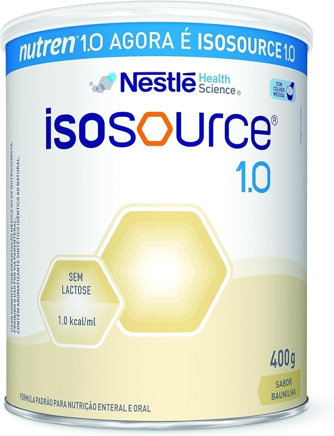 Nutrição Enteral Isosource 1.0 Baunilha 400g