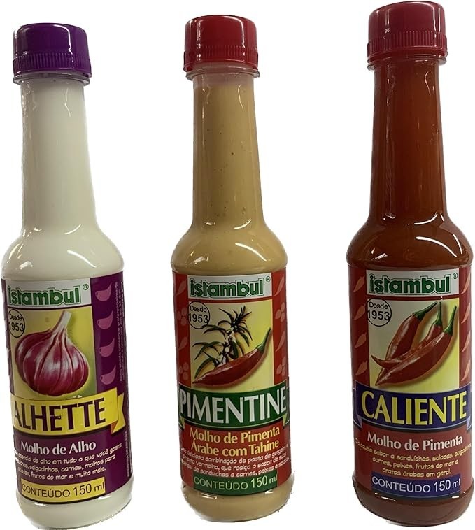 Kit Molhos Istambul 3x150ml (Alhete/Pimentine/Caliente)