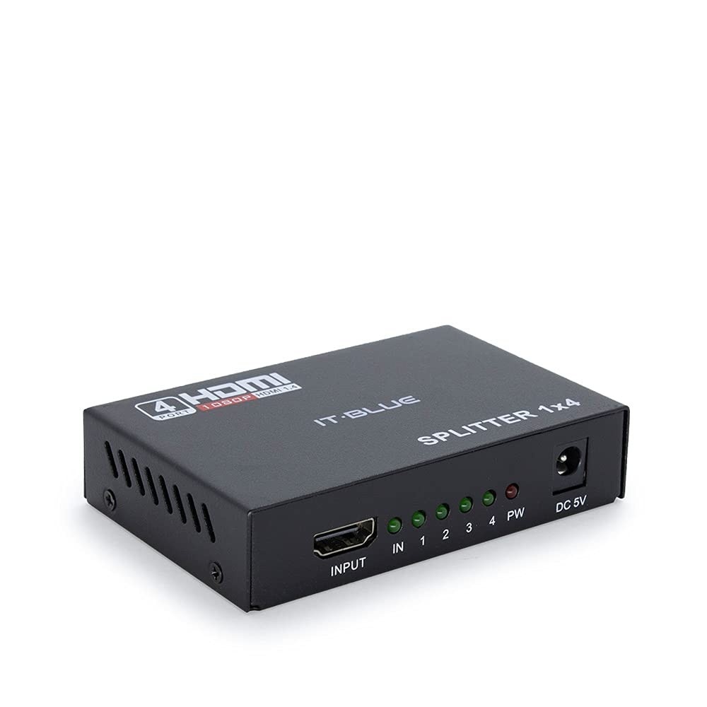 Adaptador Splitter HDMI 1.4 IT-BLUE LE-4134: Duplique Sua Imagem com Qualidade!