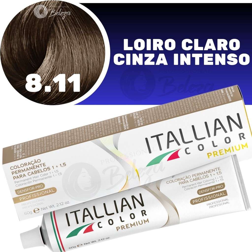 Itallian Color 8.11: Louro Cinza Intenso