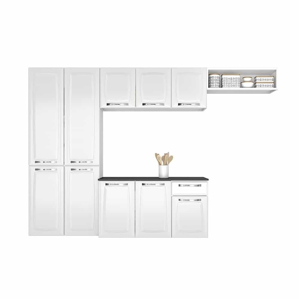 Cozinha Compacta Amanda 2023 Itatiaia em Aço Branca – 4 Peças Moderna e Resistente