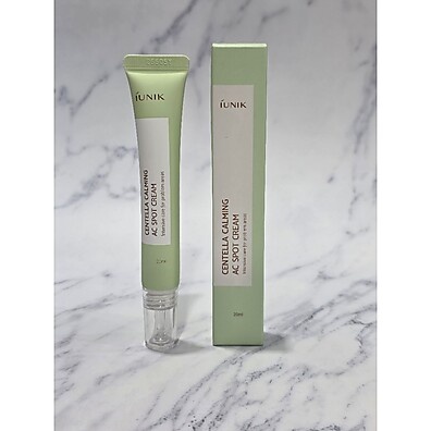 IUNIK Centella Calming AC Spot Cream 20ml – Alívio Rápido para Pele Acneica
