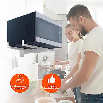 Suporte Microondas Branco Brasforma: Organize Já!