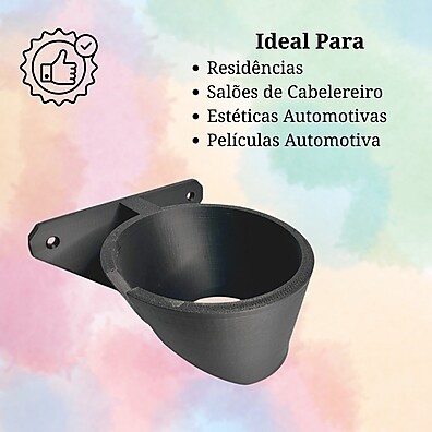 Suporte Secador de Cabelo: Organize Já! 🚀