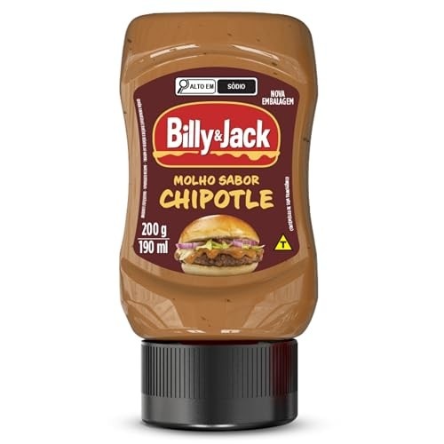 BILLY & JACK Molho Sabor Chipotle Billy & Jack 200 Gramas